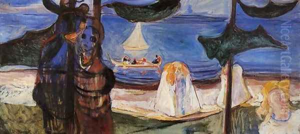 Summer Day Oil Painting by Edvard Munch