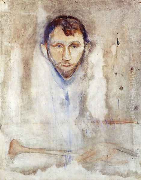 Stanislaw Przybyszewski Oil Painting by Edvard Munch