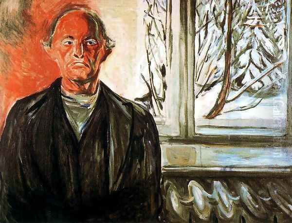 By the Window Oil Painting by Edvard Munch