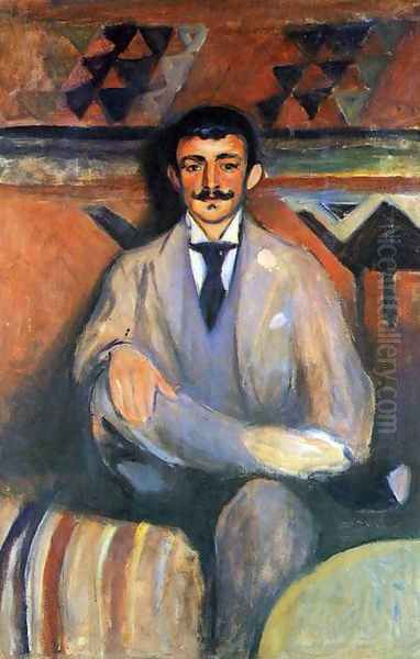 The Painter Jacob Bratland Oil Painting by Edvard Munch