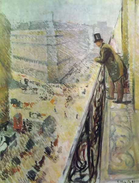 Rue Lafaette Oil Painting by Edvard Munch