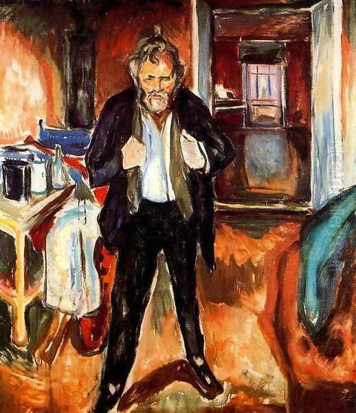 Self-Portrait Oil Painting by Edvard Munch