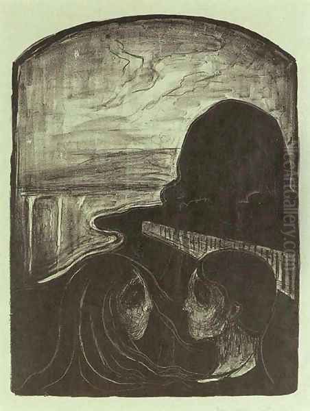 Anziehung I Oil Painting by Edvard Munch