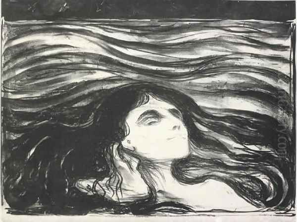 On the Waves of Love Oil Painting by Edvard Munch