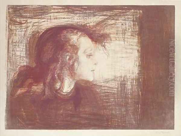 Das kranke Kind I Oil Painting by Edvard Munch