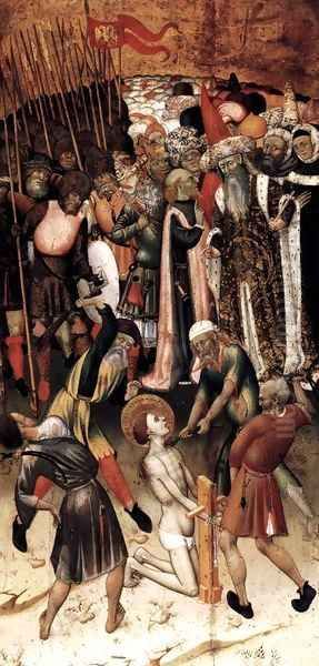 The Flagellation of St George Oil Painting by Bernat (Bernardo) Martorell