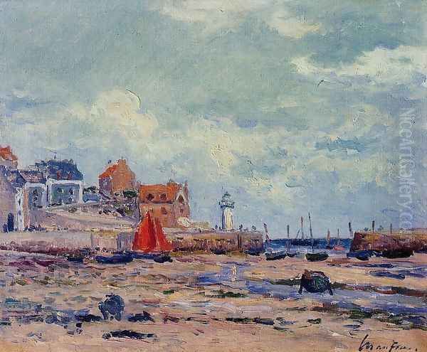 At Low Tide Oil Painting by Maxime Maufra