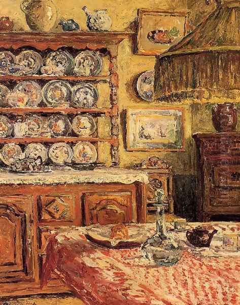 The Dining Room after Lunch Oil Painting by Maxime Maufra