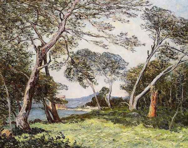 The Pines of the Ile St. Morah Oil Painting by Maxime Maufra