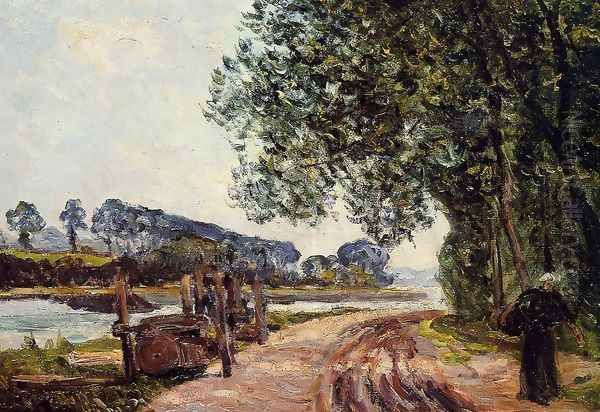 The Banks of the River Auray, Brittany Oil Painting by Maxime Maufra