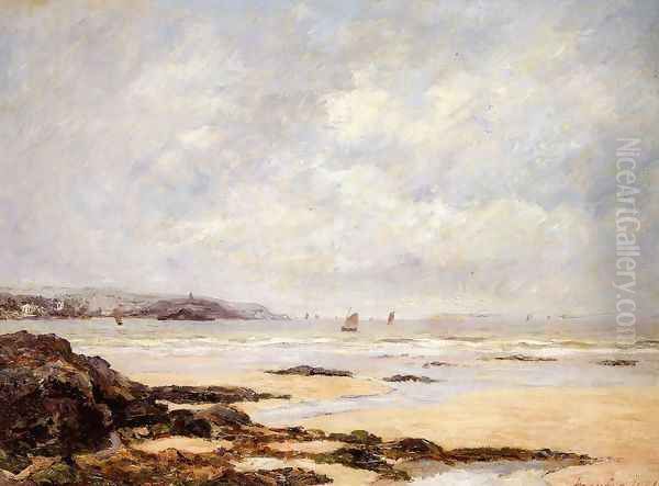 Low Tide at Douarnenez Oil Painting by Maxime Maufra