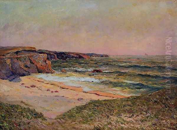 The Dunes of Port Blanc near Ile de Quiberon Oil Painting by Maxime Maufra