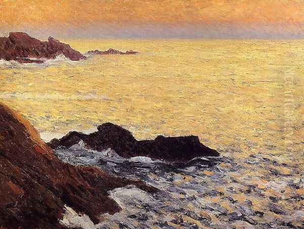 The Golden Sea - Quiberon Oil Painting by Maxime Maufra