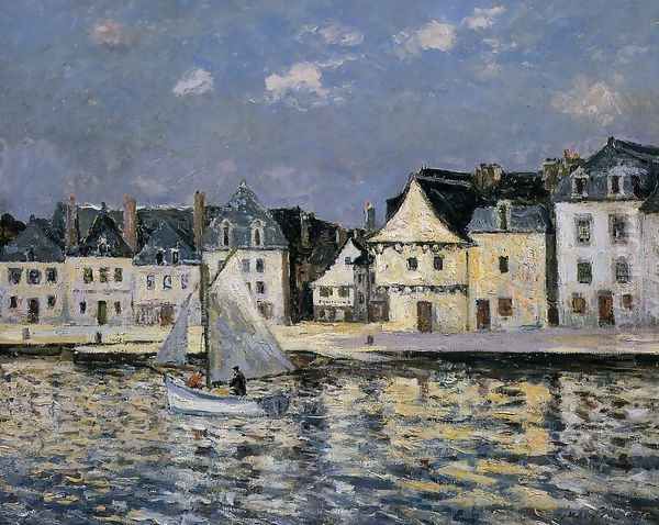 The Port of Saint Goustan, Brittany Oil Painting by Maxime Maufra