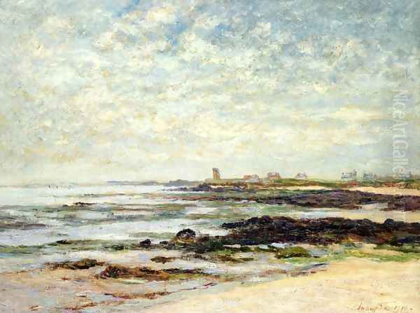 Low Tide, Baie de Quiberon Oil Painting by Maxime Maufra