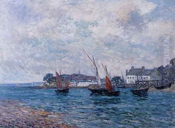 Reentering Port at Douarnenez Oil Painting by Maxime Maufra