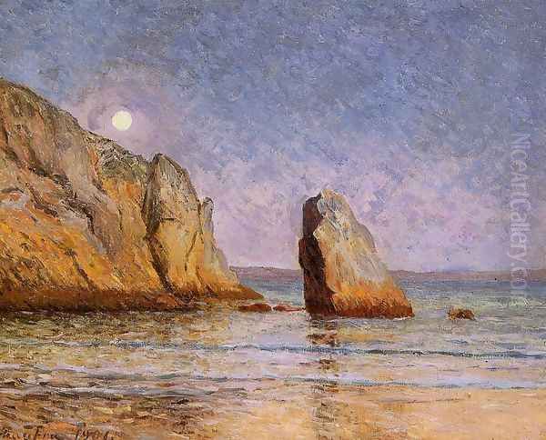 Moonrise, Bay of Douarnenez Oil Painting by Maxime Maufra