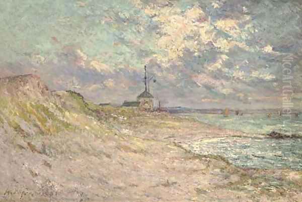 Le semaphore, Beg-Meil Oil Painting by Maxime Maufra