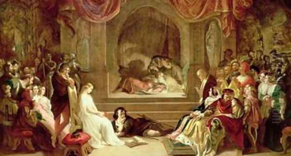 Hamlet Oil Painting by Daniel Maclise