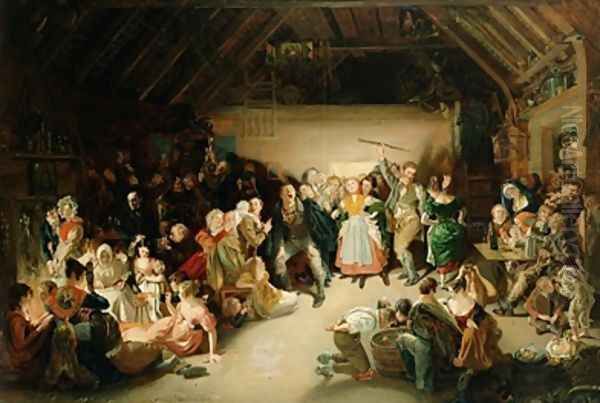 Snapp Apple Night 5 Oil Painting by Daniel Maclise