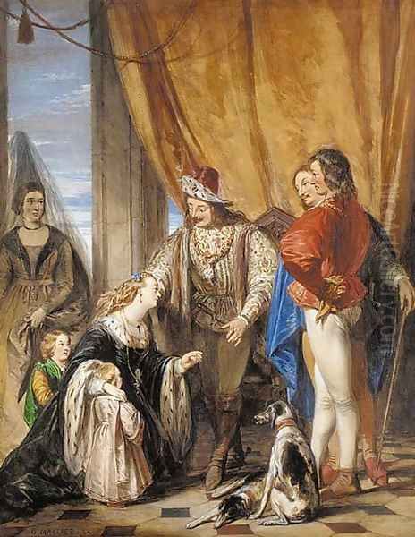 The reign of King Richard the Third Oil Painting by Daniel Maclise