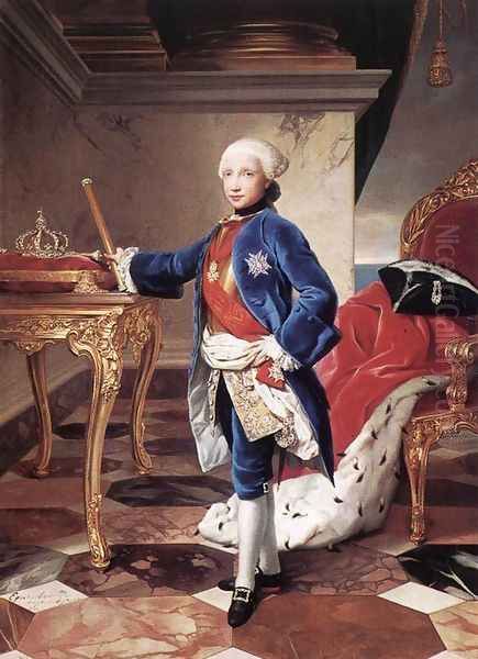 Ferdinand IV, King of Naples 1760 Oil Painting by Anton Raphael Mengs