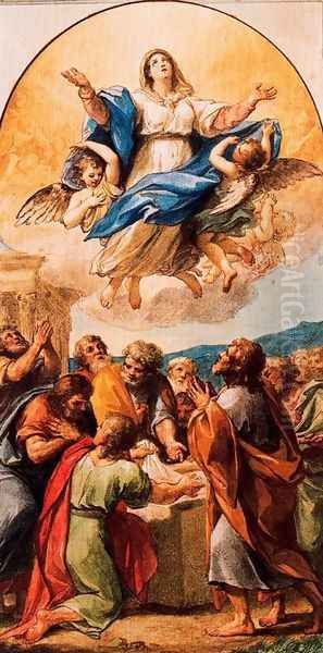 Ascension of Maria Oil Painting by Anton Raphael Mengs