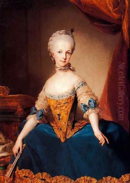 Maria Josefa de Lorena, Archduchess of Austria Oil Painting by Anton Raphael Mengs