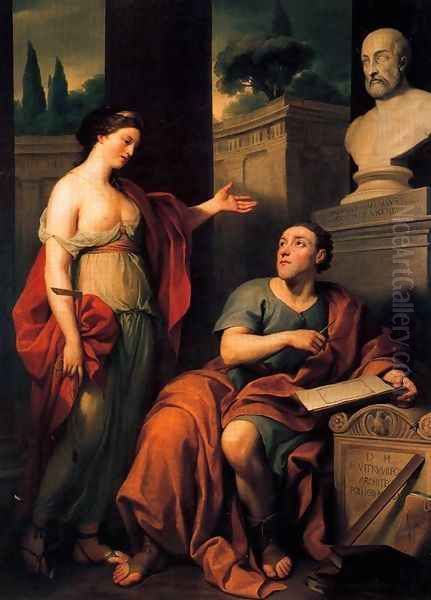 Allegorical portrait of James Caulfield, Lord Charlemont Oil Painting by Anton Raphael Mengs