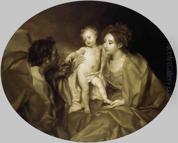 The Holy Family 1769 Oil Painting by Anton Raphael Mengs