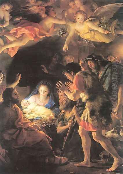 The Adoration of the Shepherds 1770 Oil Painting by Anton Raphael Mengs