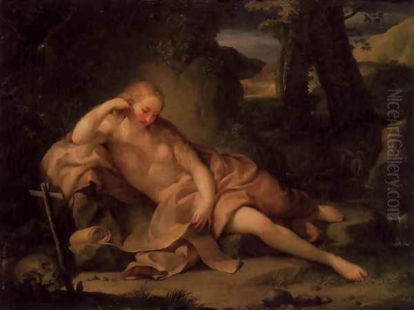 The Penitent Magdalene 1752 Oil Painting by Anton Raphael Mengs