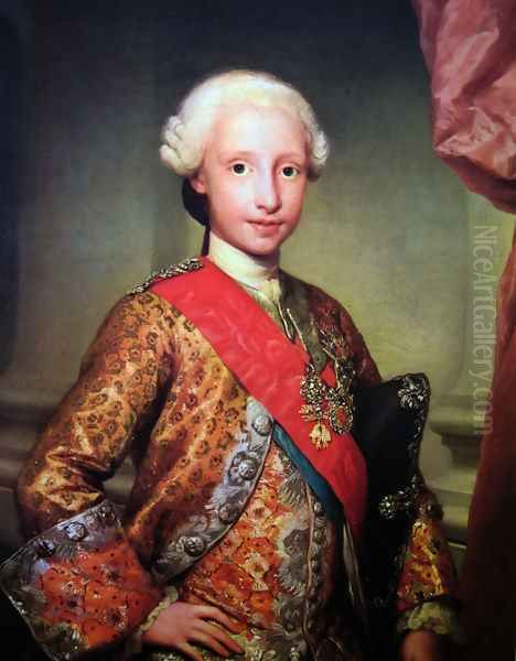 Infante Don Antonio Pascual de Borbón Oil Painting by Anton Raphael Mengs