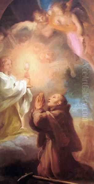 St. Pascual Baylon Oil Painting by Anton Raphael Mengs