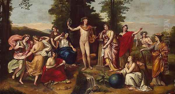 Parnassus Oil Painting by Anton Raphael Mengs