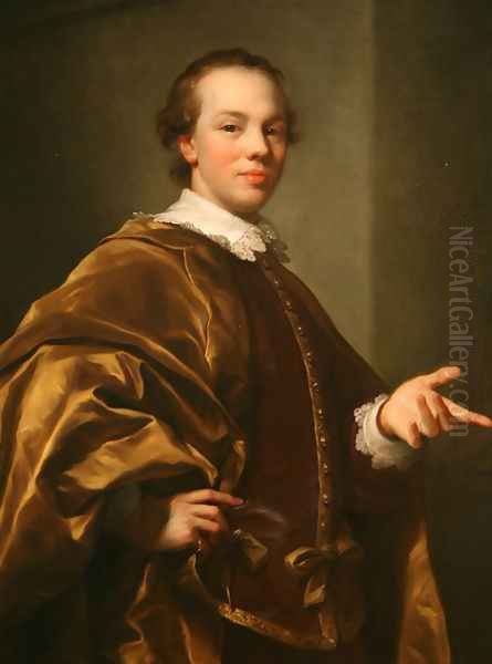 Portrait of John Viscount Garlies, later 7th Earl of Galloway, as Master of Garlies Oil Painting by Anton Raphael Mengs