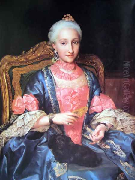 Maria Josefa de Borbon Oil Painting by Anton Raphael Mengs