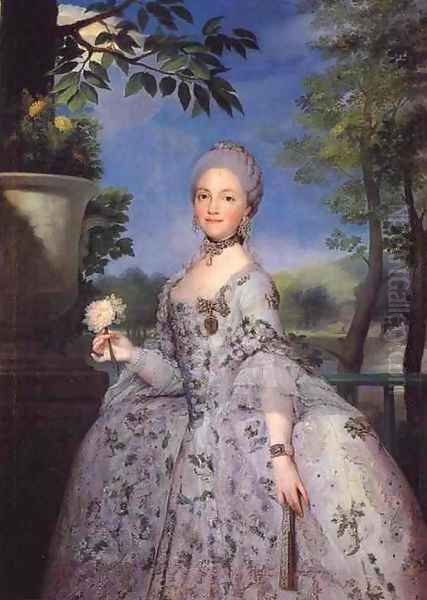 Maria Luisa of Parma Oil Painting by Anton Raphael Mengs