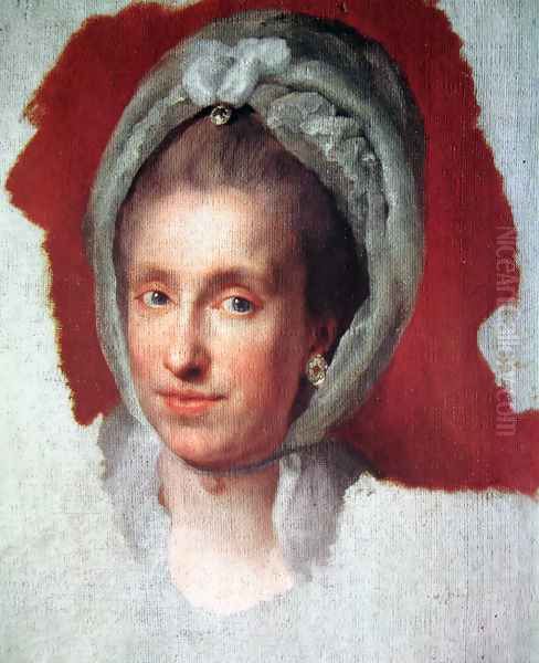 Maria Luisa de Borbon Oil Painting by Anton Raphael Mengs