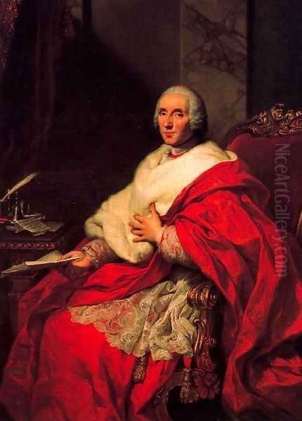 Cardinale Alberico Archinto Oil Painting by Anton Raphael Mengs