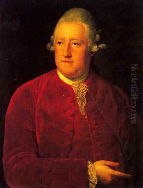 George Clavering Nassau, Lord Fordwich Oil Painting by Anton Raphael Mengs