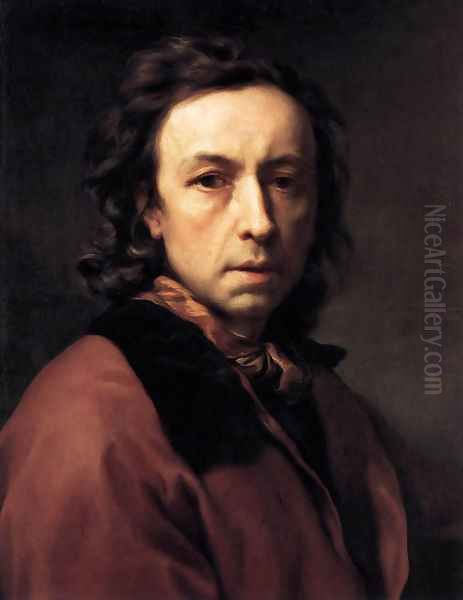 Self-portrait 6 Oil Painting by Anton Raphael Mengs