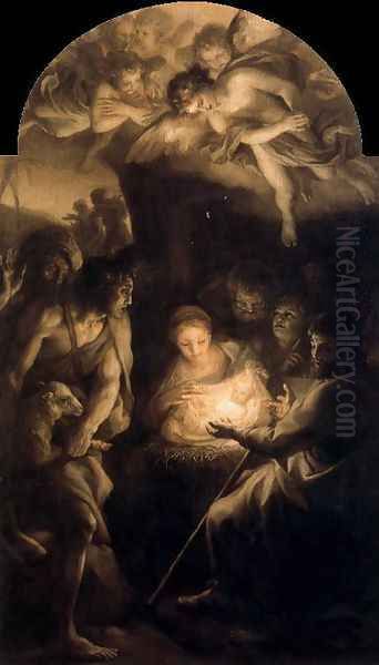 Adoration of the Shepherds Oil Painting by Anton Raphael Mengs