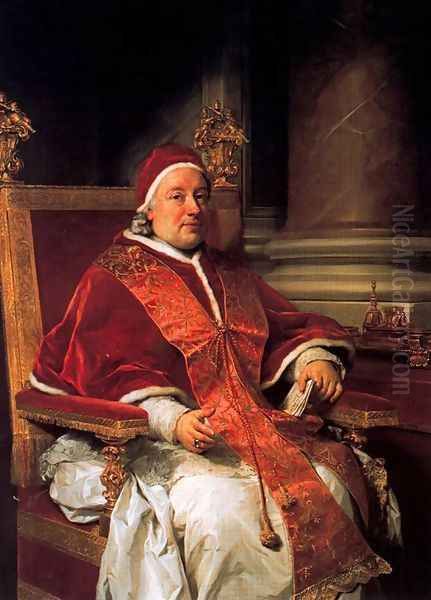 Pope Clemente XIII Rezzonico Oil Painting by Anton Raphael Mengs