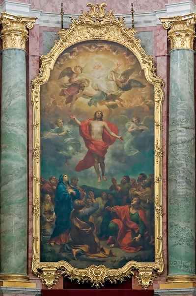 Altarpiece in the Dresden Hofkirche Oil Painting by Anton Raphael Mengs