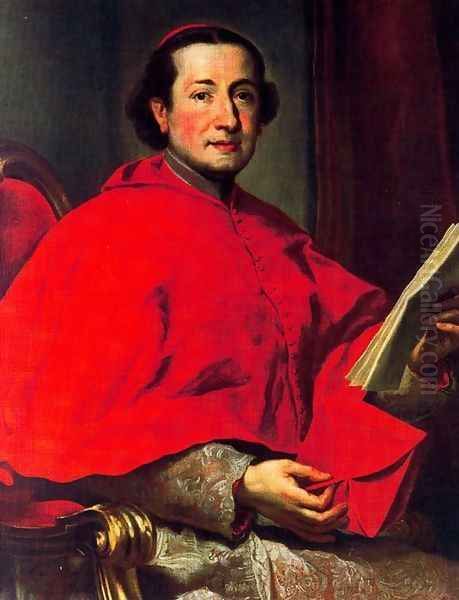 Cardinale Carlo Rezzonico Oil Painting by Anton Raphael Mengs