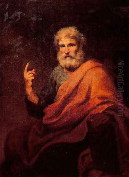 St. Peter preaching Oil Painting by Anton Raphael Mengs