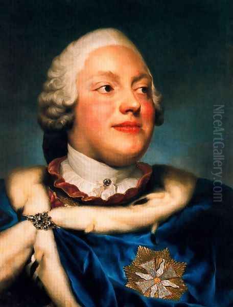 Portrait of Frederick Christian, Prince Elector of Sasso Oil Painting by Anton Raphael Mengs