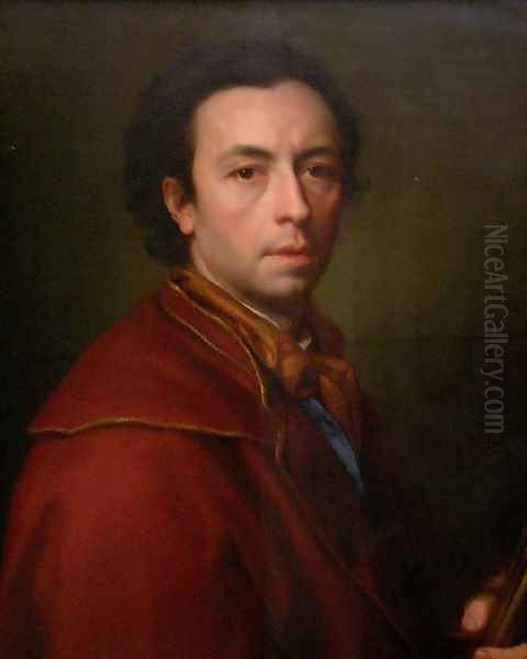 Self-portrait 2 Oil Painting by Anton Raphael Mengs