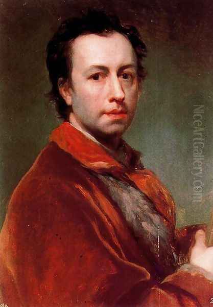 Self-portrait 3 Oil Painting by Anton Raphael Mengs